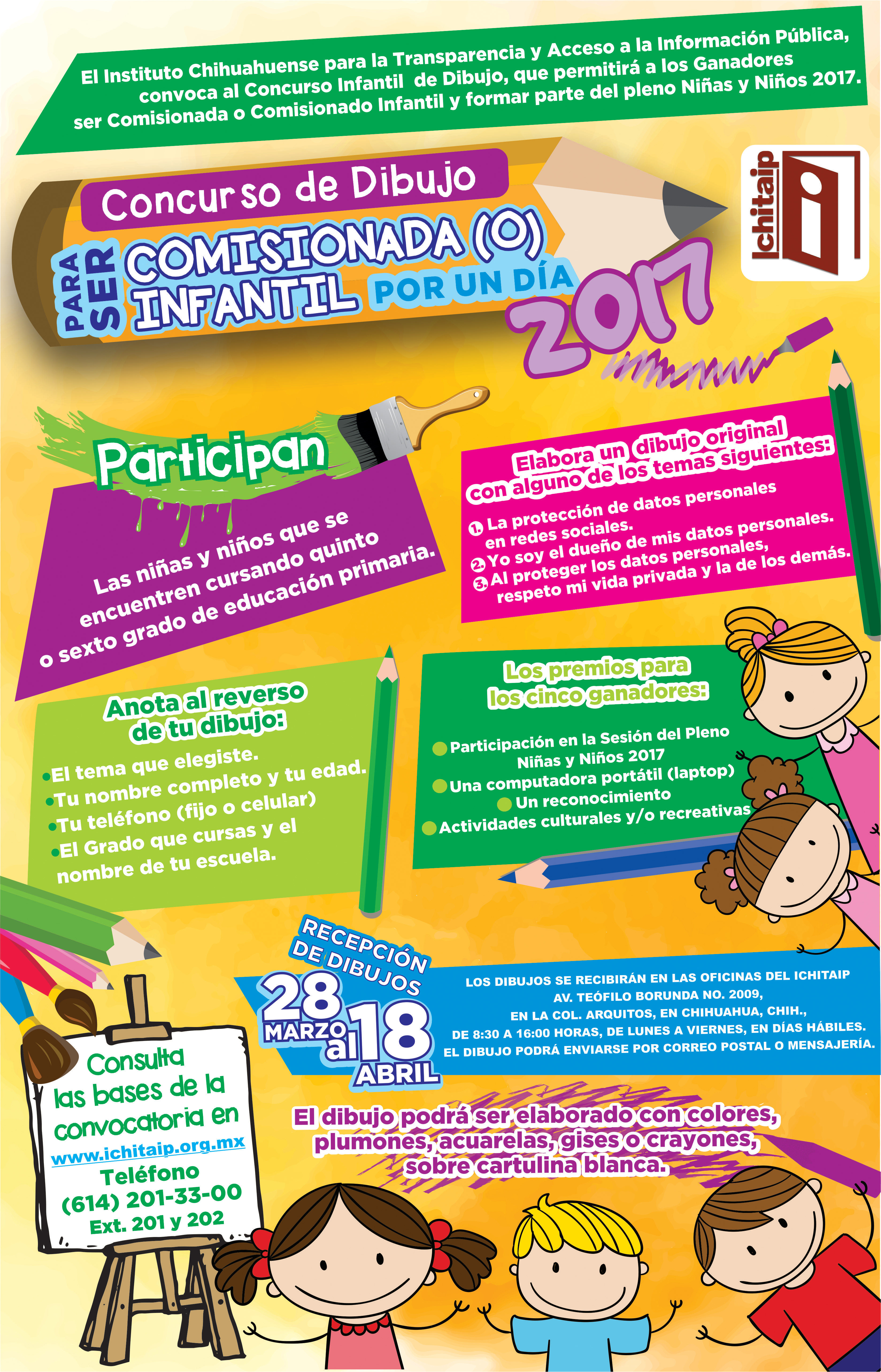 1° CONCURSO DE DIBUJO PARA SER COMISIONADA O COMISIONADO INFANTIL 2017