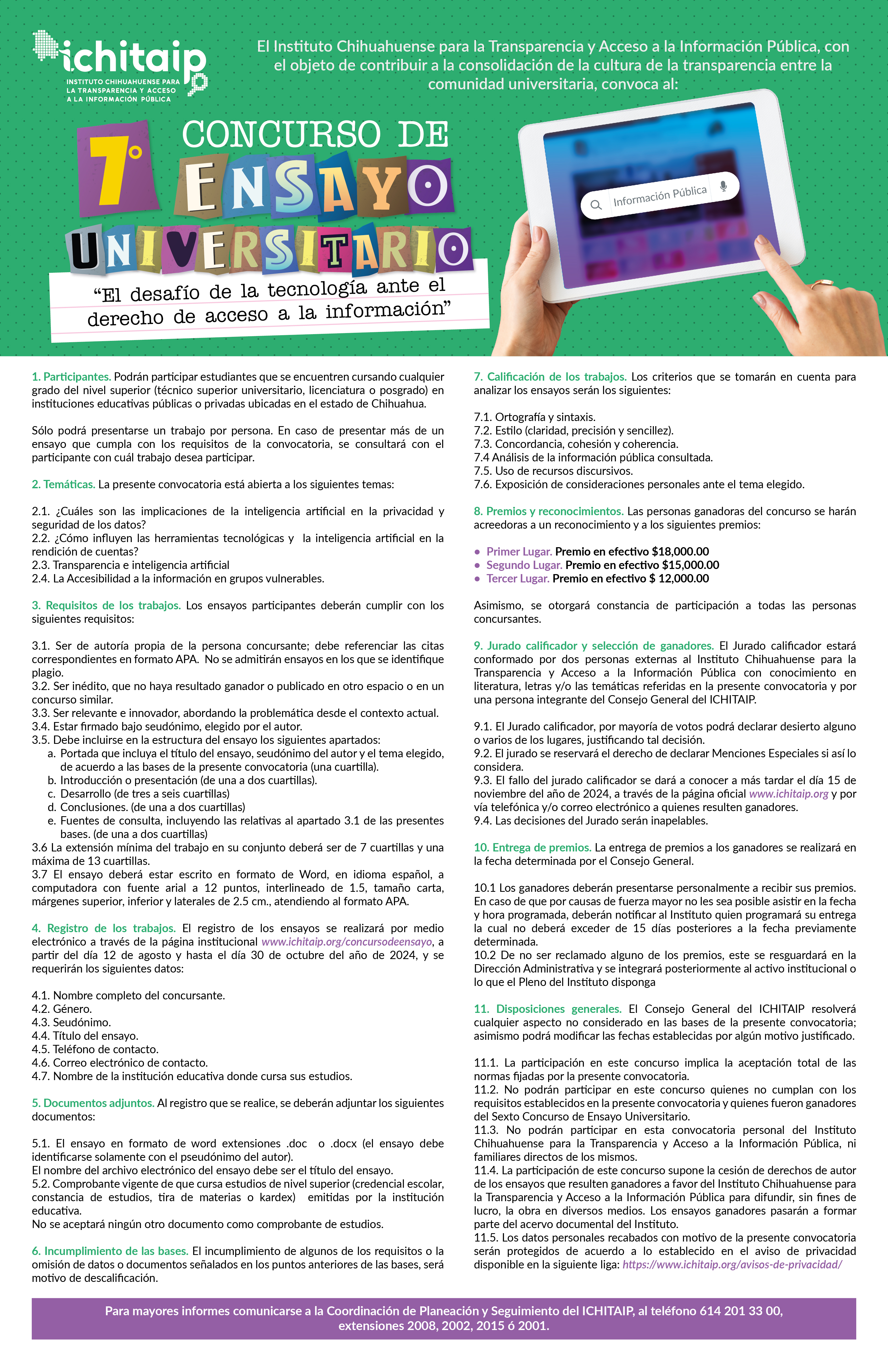 7° CONCURSO DE ENSAYO UNIVERSITARIO 2024