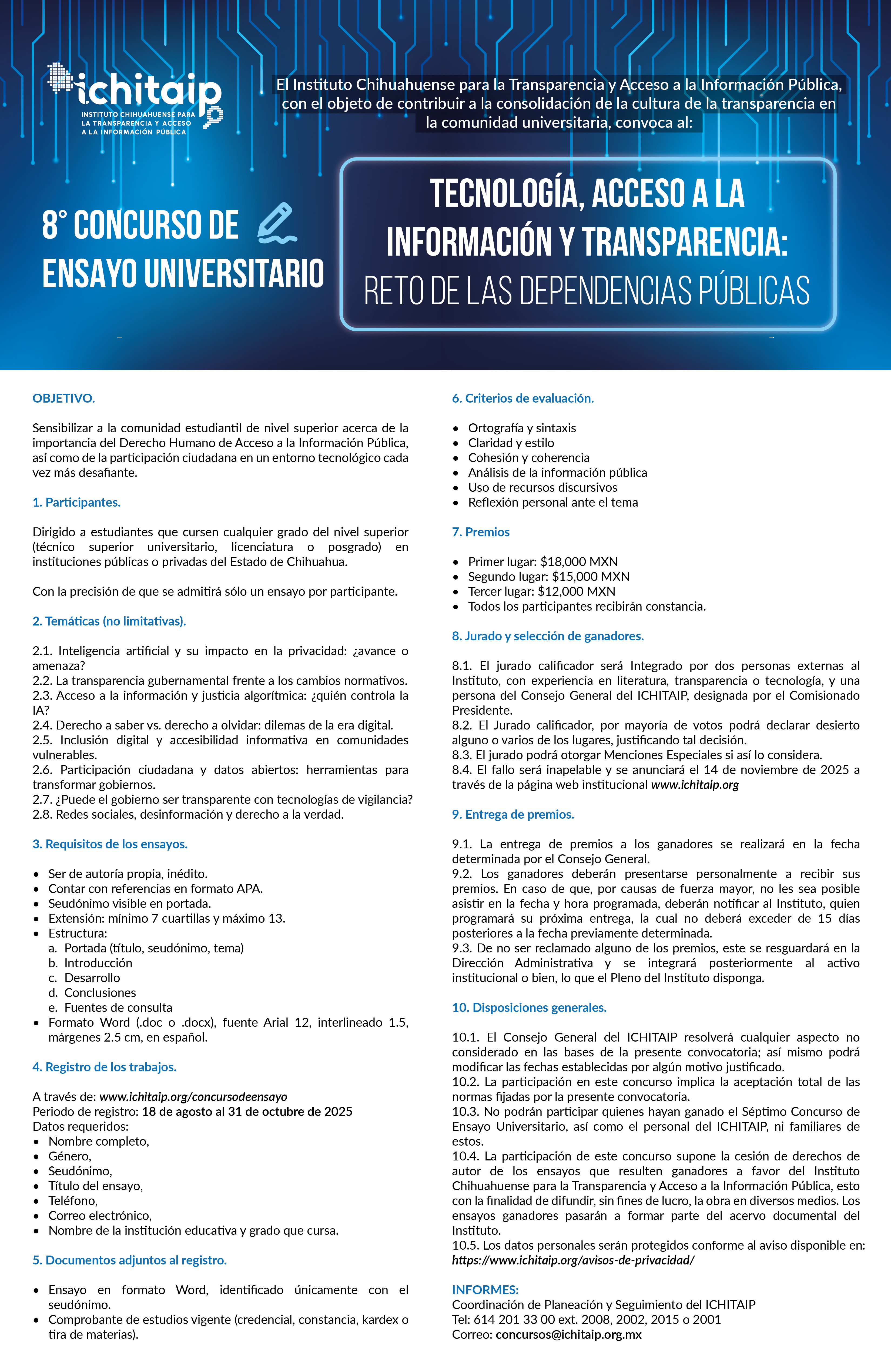 8° CONCURSO DE ENSAYO UNIVERSITARIO 2025