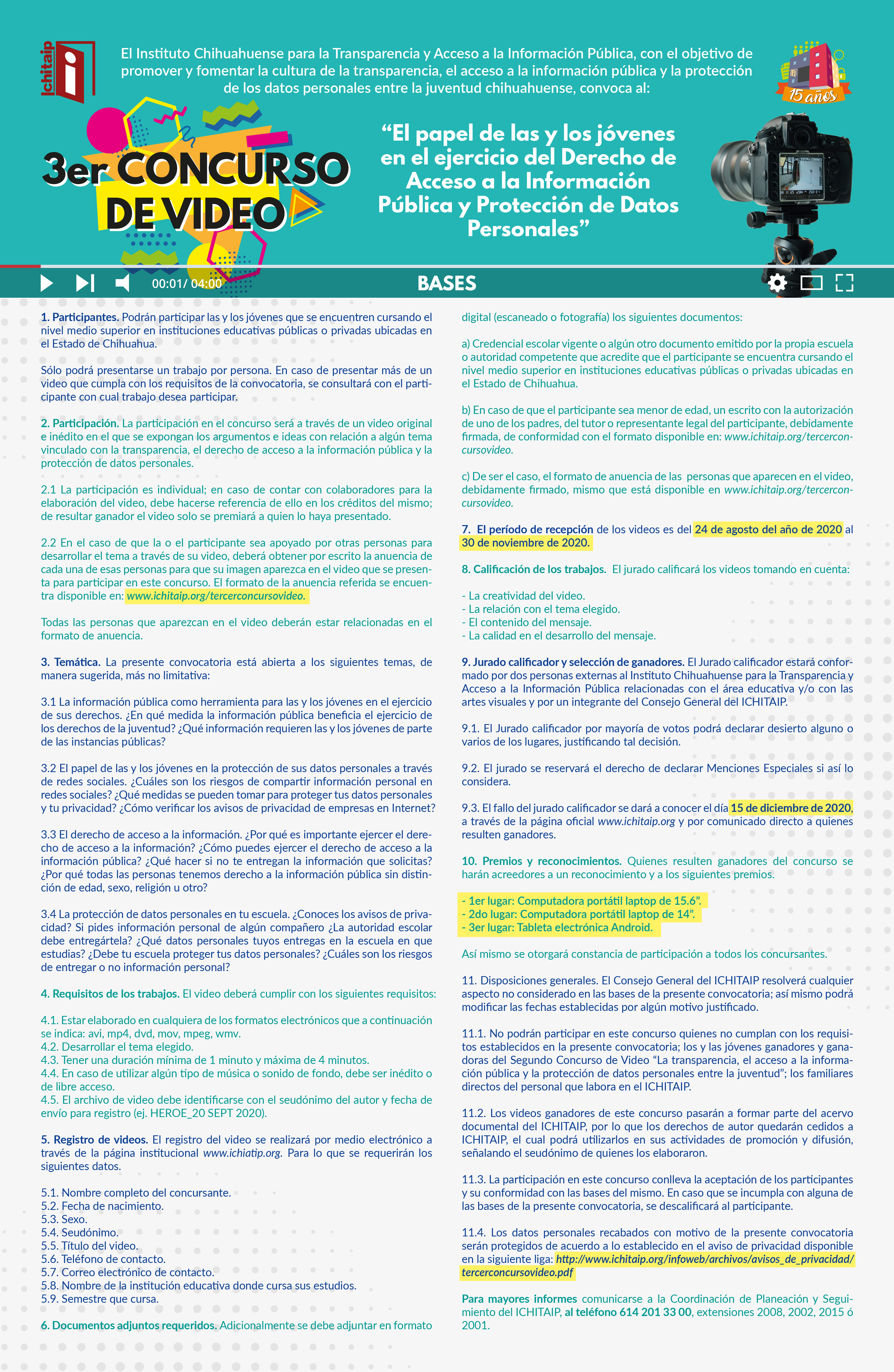 3° CONCURSO DE VIDEO 2020